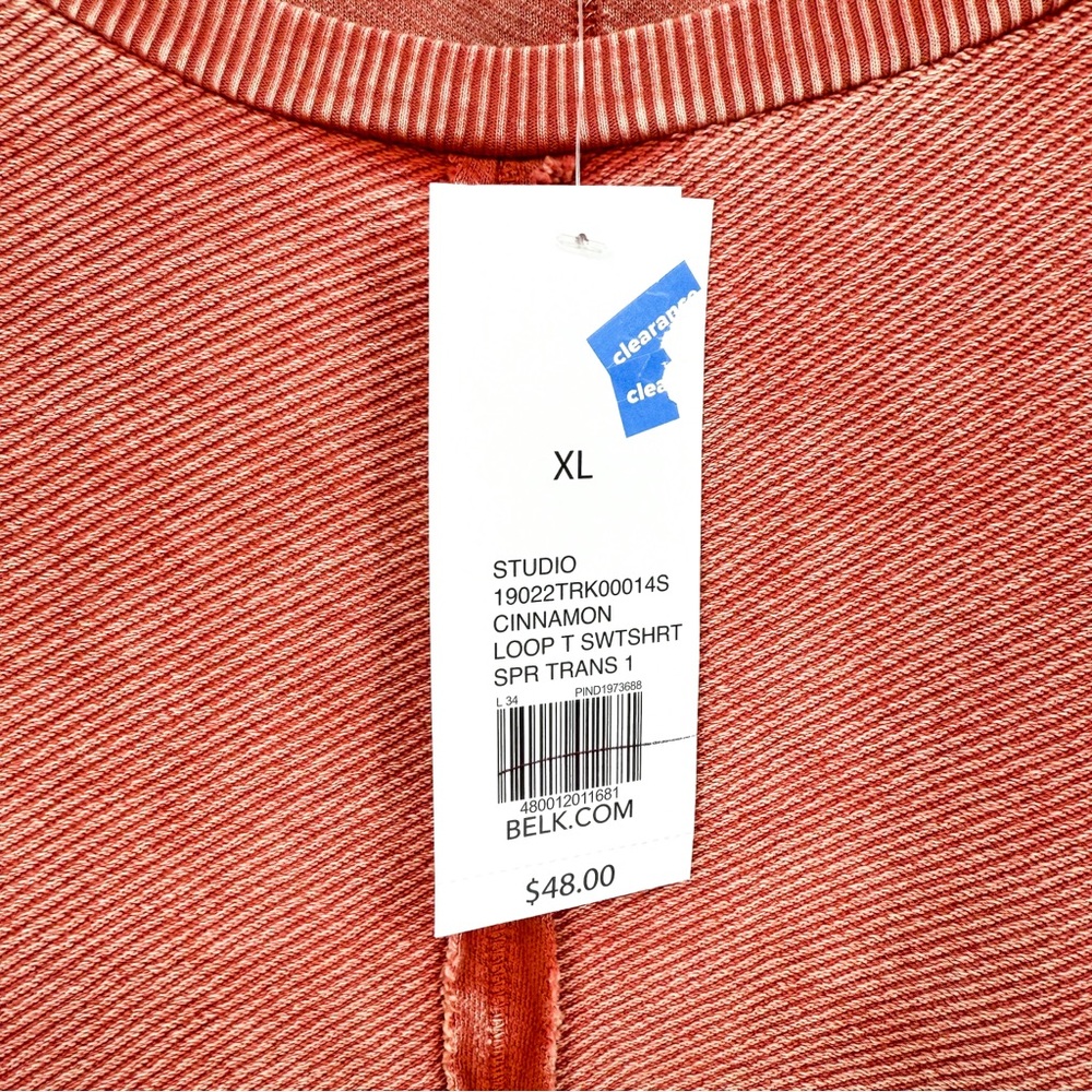 ☀️ 3/$25 NWT New Directions Loop T Pullover Sweatshirt in Cinnamon XL - Picture 8 of 10
